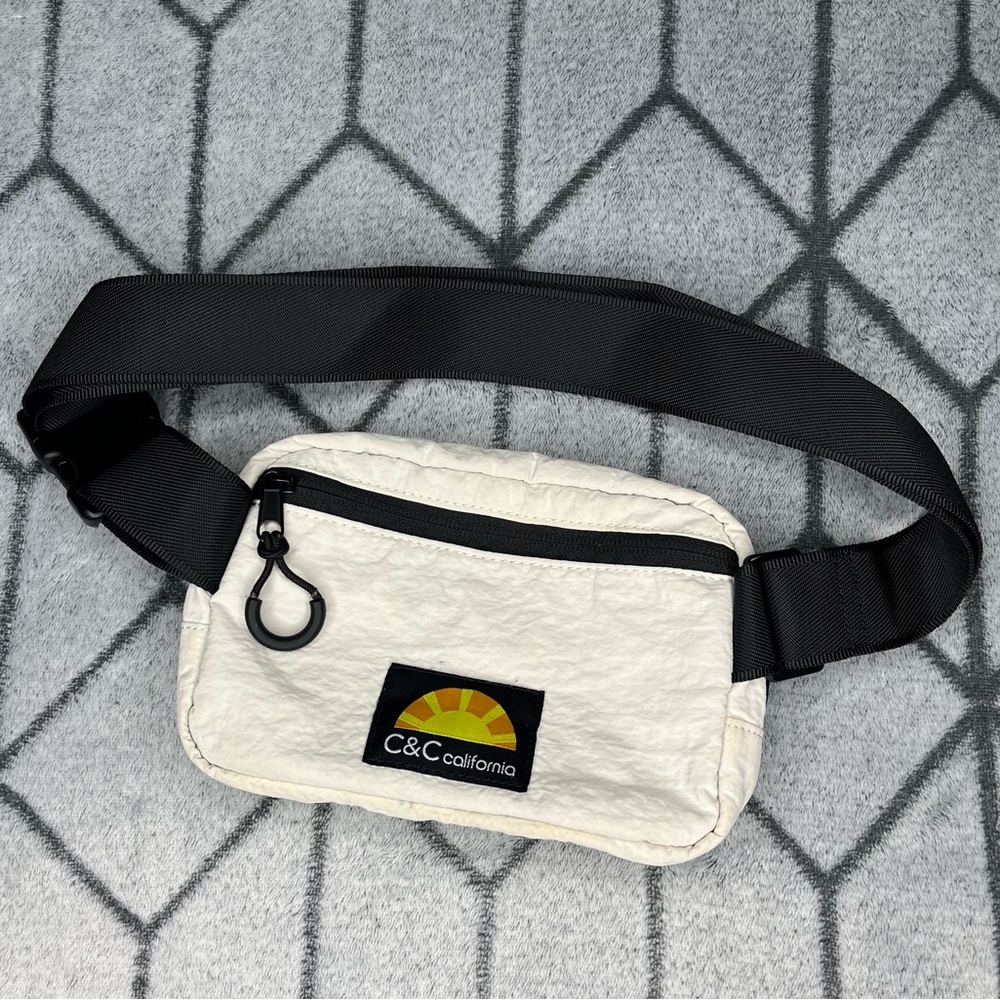 C&C California White Belt Bag Waist Fanny Pack G